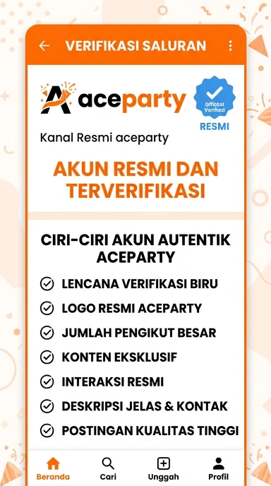 Kanal Resmi Aceparty untuk Pengguna Android Indonesia