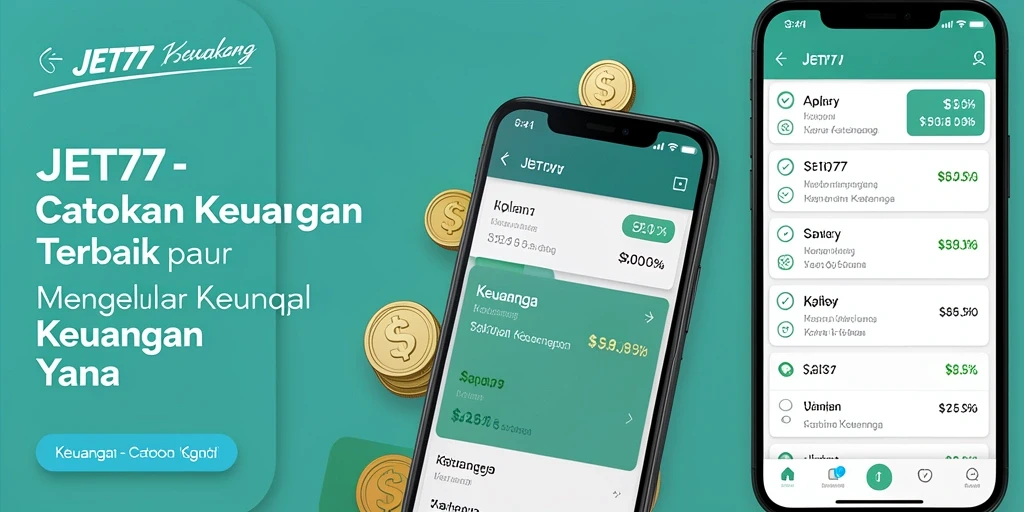 Tampilan antarmuka aplikasi JET77 untuk Catatan Keuangan.