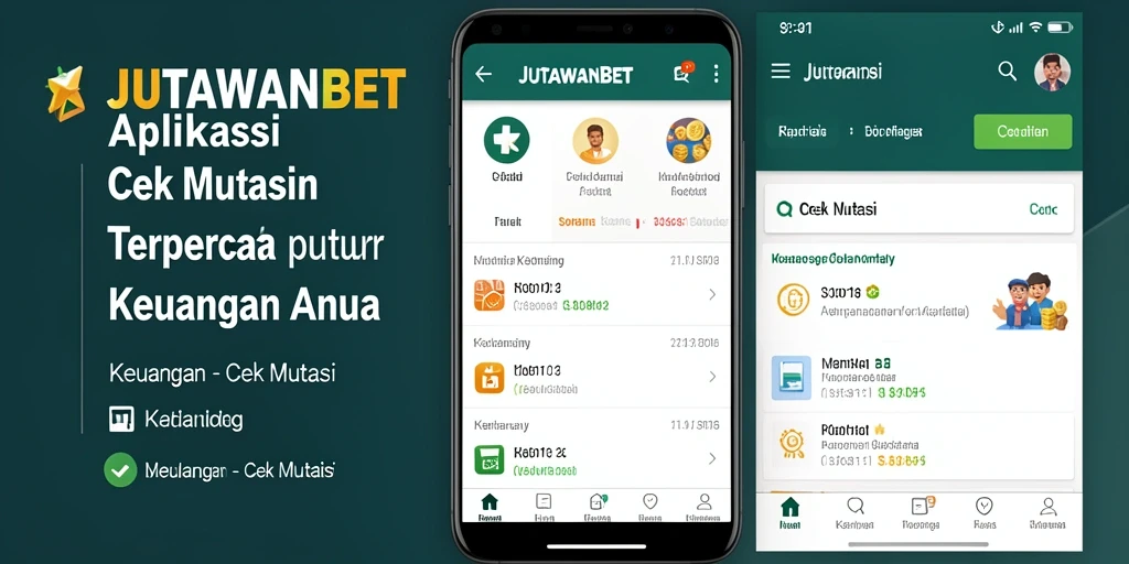 Tampilan antarmuka utama JUTAWANBET untuk cek mutasi transaksi.