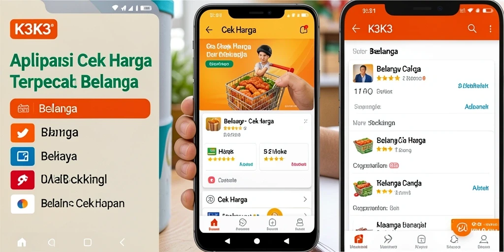 Tampilan antarmuka K3K3 yang intuitif untuk cek harga.
