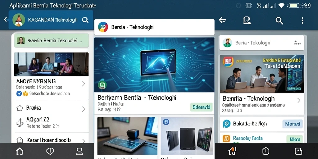Antarmuka pengguna KAGANDAN yang menarik dan informatif.