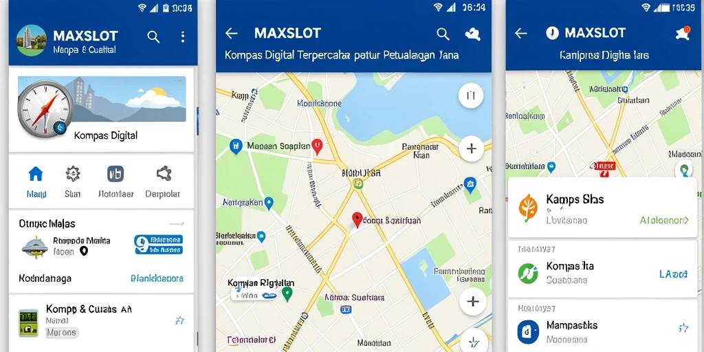 Tampilan antarmuka MAXSLOT yang sederhana dan fungsional.