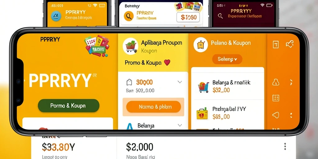 Tampilan antarmuka PPRRYY dengan fitur Promo & Kupon yang menarik.