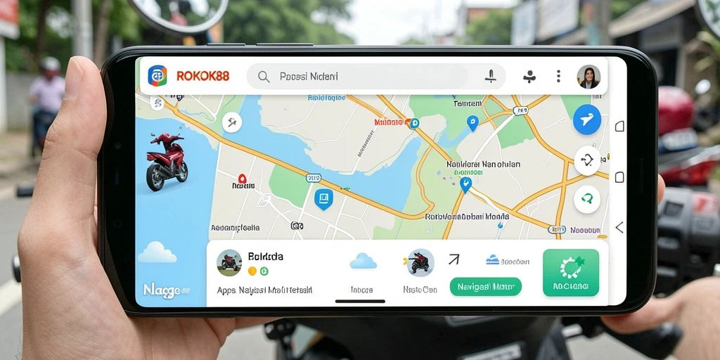 Tampilan antarmuka ROKOK88 untuk navigasi motor yang sederhana dan informatif.
